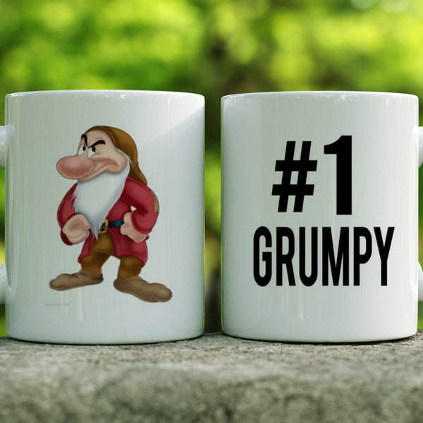 taza gruñón, taza gruñón del abuelo, taza gruñón de papá, taza enana gruñón, 7 taza enana, CUALQUIER enano, papá gruñón, regalo para la gente gruñón, #1 gruñón