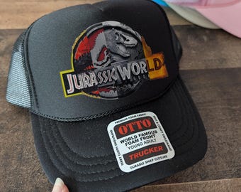 Gorra de camionero de espuma de Jurassic World, gorras sencillas de dinosaurios en colores, gorra snapback genial de dinosaurio, gorras universales para grupos de amigos, gorra para grupos familiares