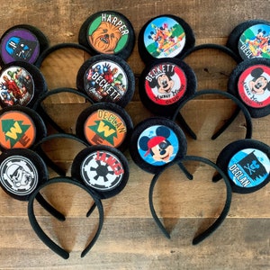 Orejas de Disney para niños, orejas de Mickey personalizadas para bebés, orejas de Mickey para niños, orejas de Disney personalizadas para niños pequeños, orejas de Disney para niños, orejas de Disney para bebés
