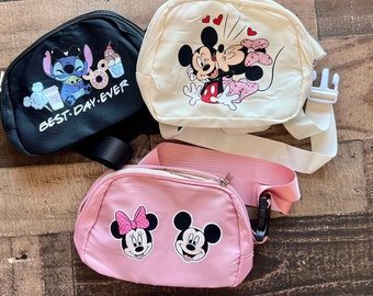 Disney Retro Fanny Pack, Mickey Mini belt bag, Disneyworld Belt Bag, Matching Belt Fanny Bag, Cute Fanny Pack Retro