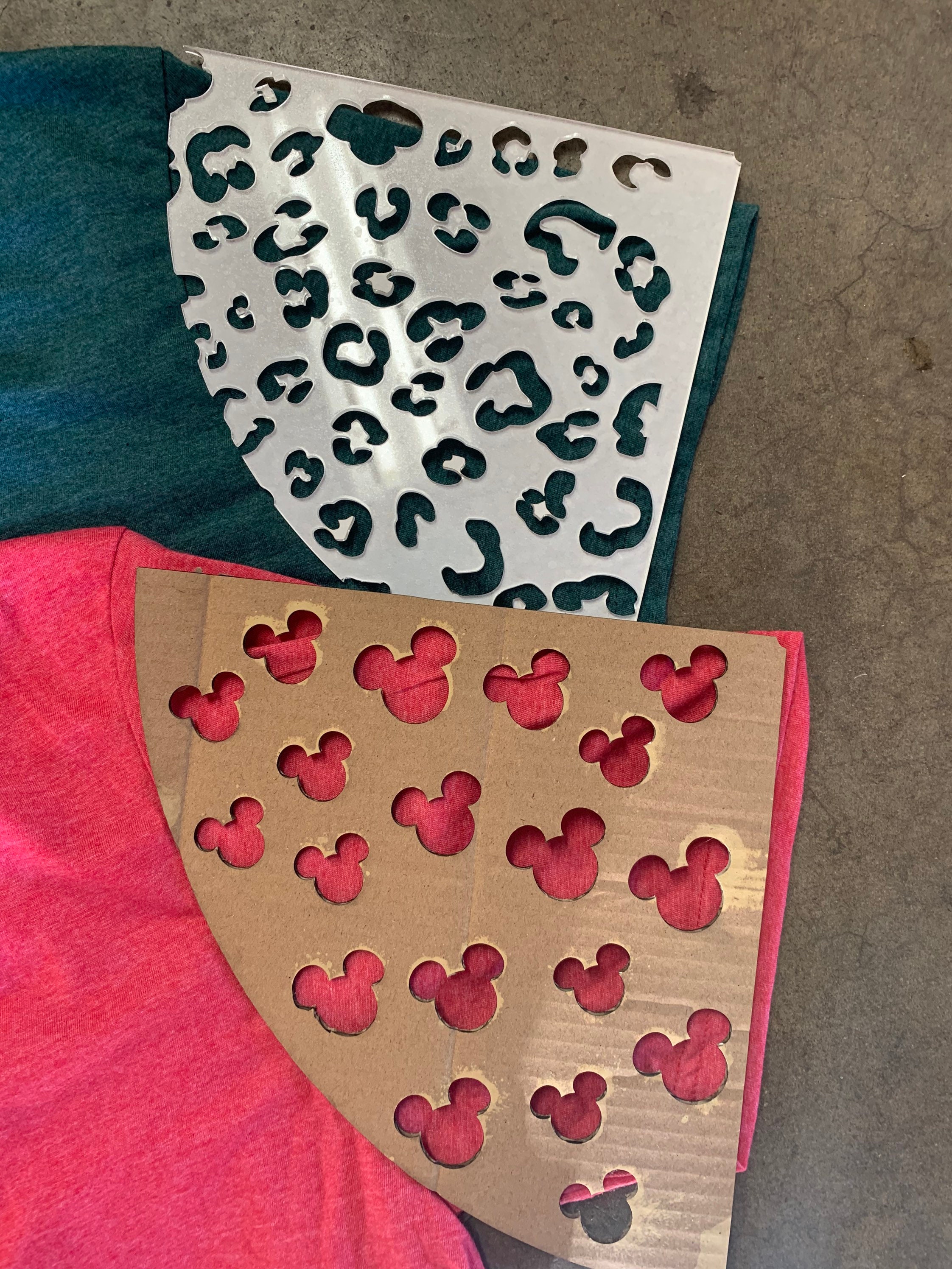 Bleaching Stencil Mickey Acrylic Stencil State Sleeve Etsy