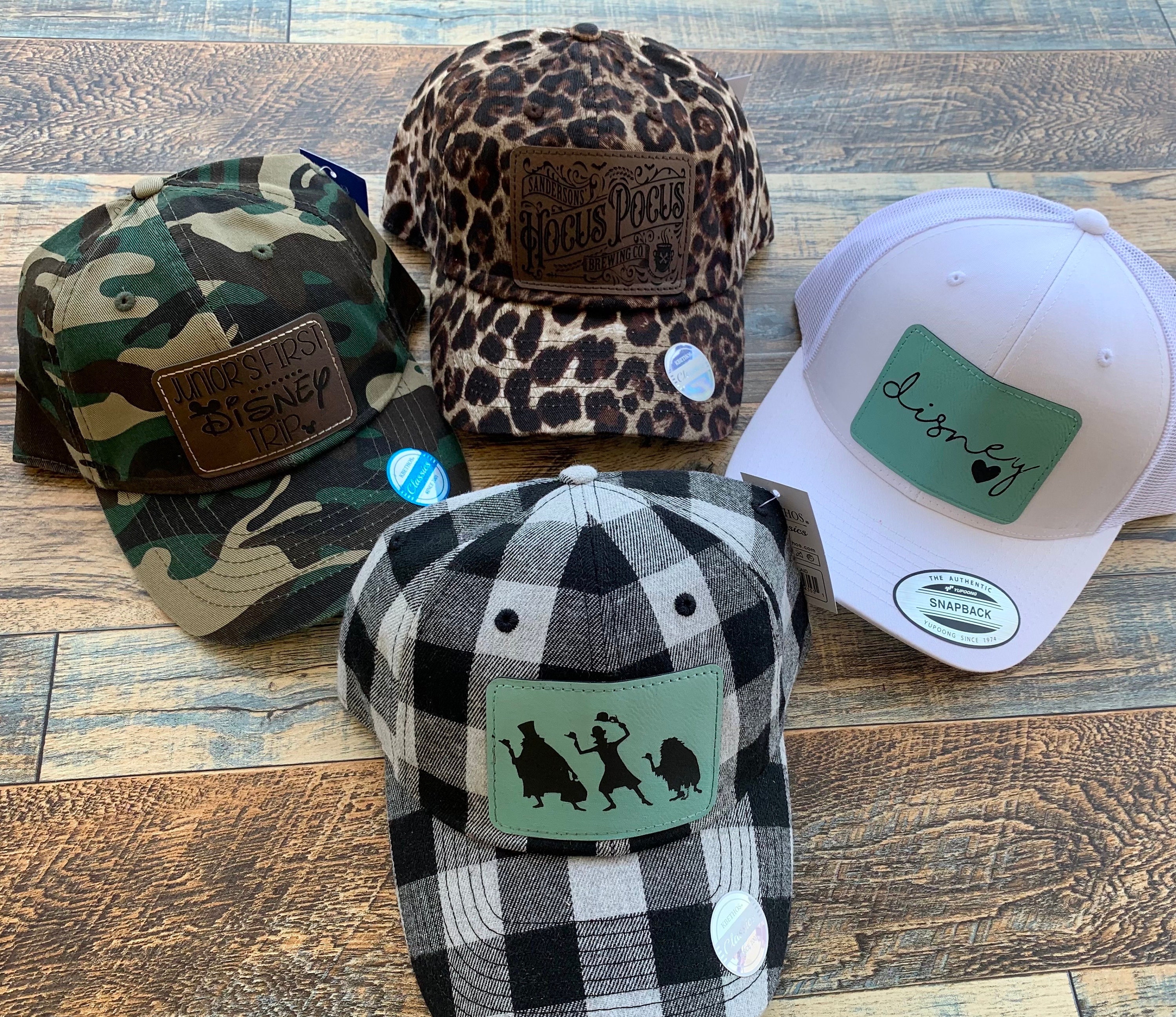 haunted mansion hat, halloween disney hat, womens disney hat, adult disney hat, disney hat, matching disney hats, wdw, kids hat, leather