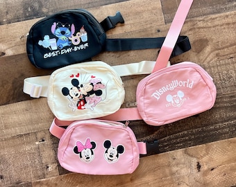 Disney Retro Fanny Pack, Mickey Mini belt bag, Disneyworld Belt Bag, Matching Belt Fanny Bag, Cute Fanny Pack Retro