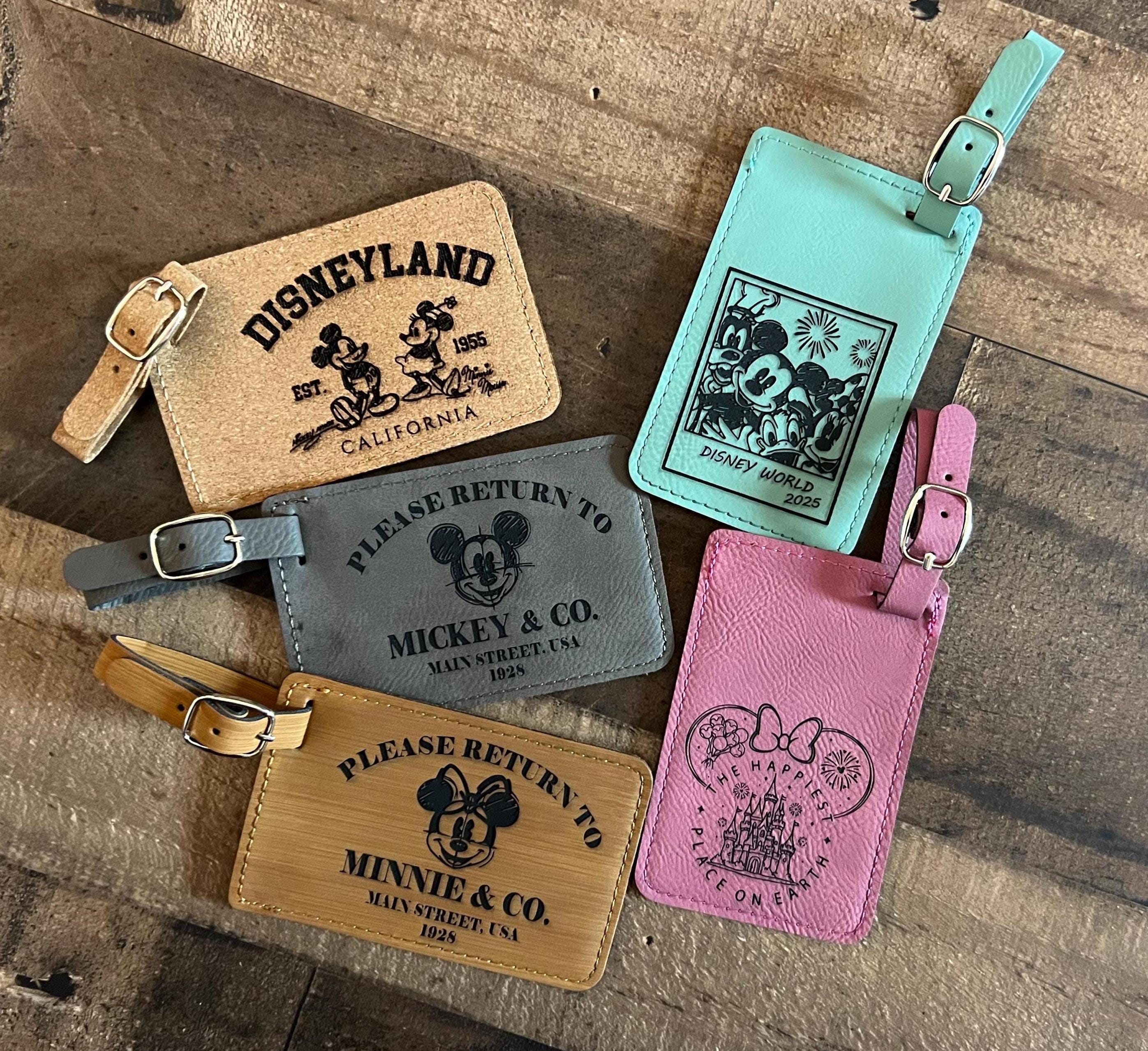 ミッキーの荷物タグ、ミニーのパーソナライズされた荷物タグ、WDW