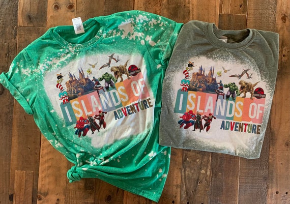 Islands of Adventure Shirts, Bleached Universal Family Shirts 