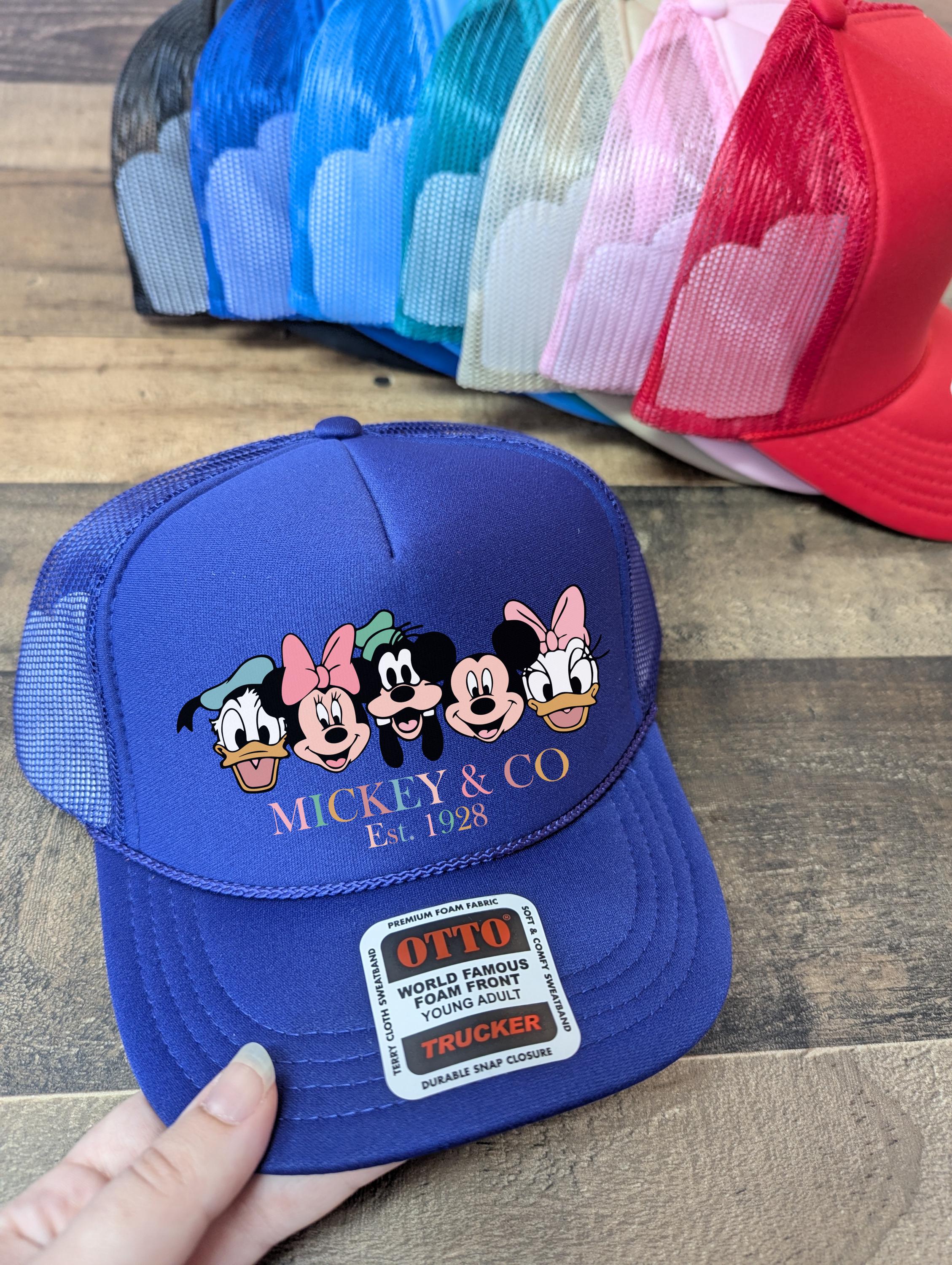 Disney Parks Mickey in Paradise Blue Tropical Mesh Trucker Hat Snapback Cap Amazon.com: Disney Adult Trucker Hat, Mickey Mouse Mesh  main image 2