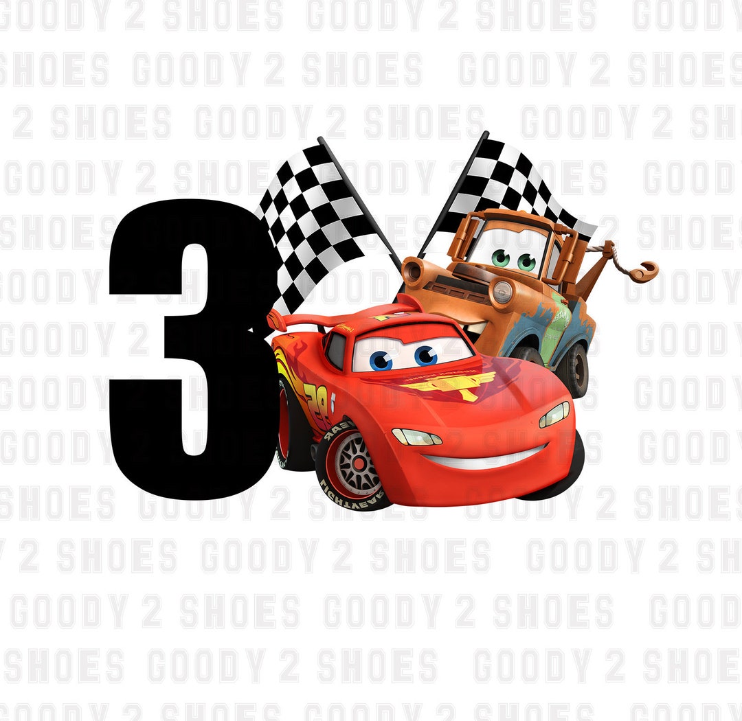 Cars Movie Birthday Png, Lightening Mcqueen Digital File, Cars Birthday