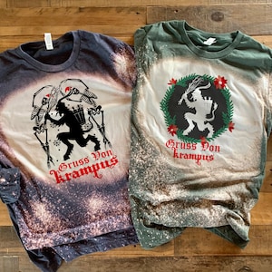 krampus shirt, krampus long sleeve, gruss von shirt, horror christmas, krampus sweatshirt