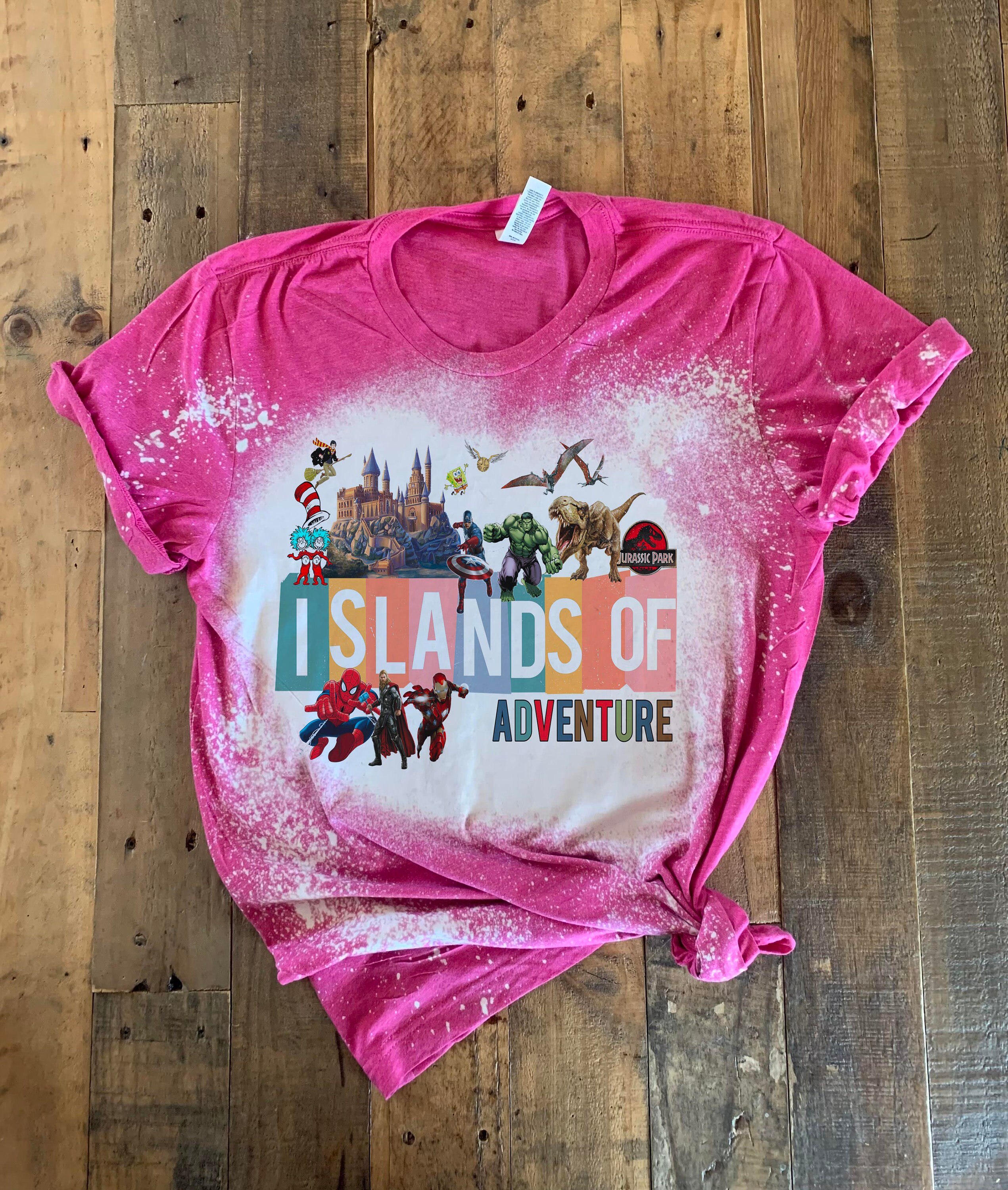 Islands of Adventure Shirts, Bleached Universal Family Shirts 