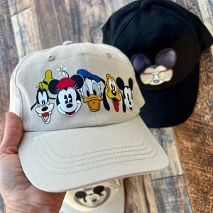 Mens Kids Disney Hats, Mickey friends disney hat, disney hat with name, mens ears, disneyworld hat, disneyland hat
