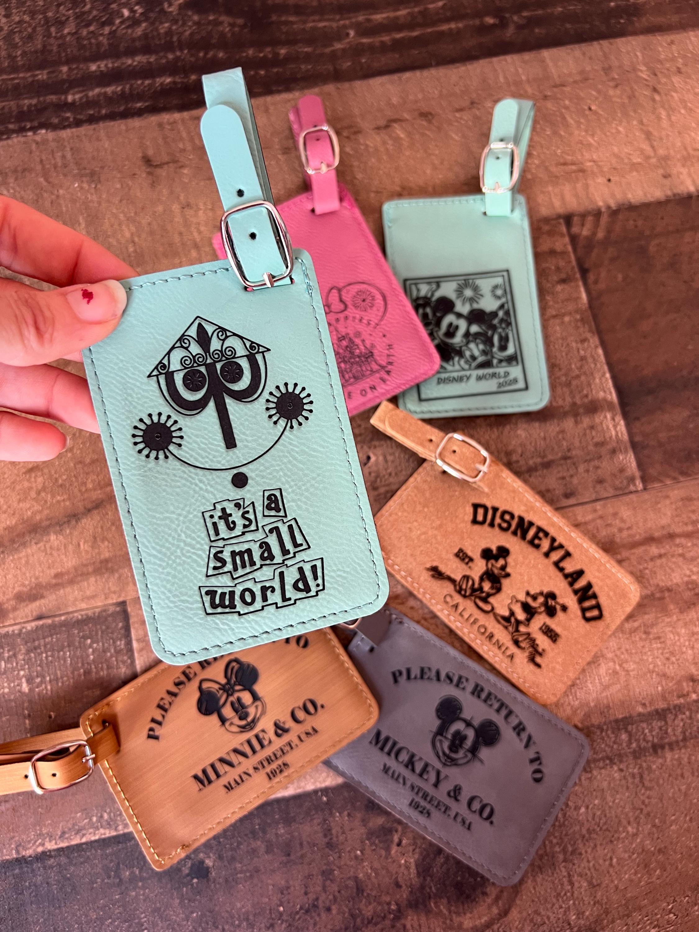 ミッキーの荷物タグ、ミニーのパーソナライズされた荷物タグ、WDW