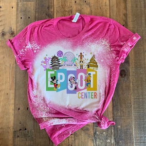 epcot park shirt, epcot 40th shirt, spaceship earth figment tshirt, retro epcot disney shirt, bleached epcot family shirts