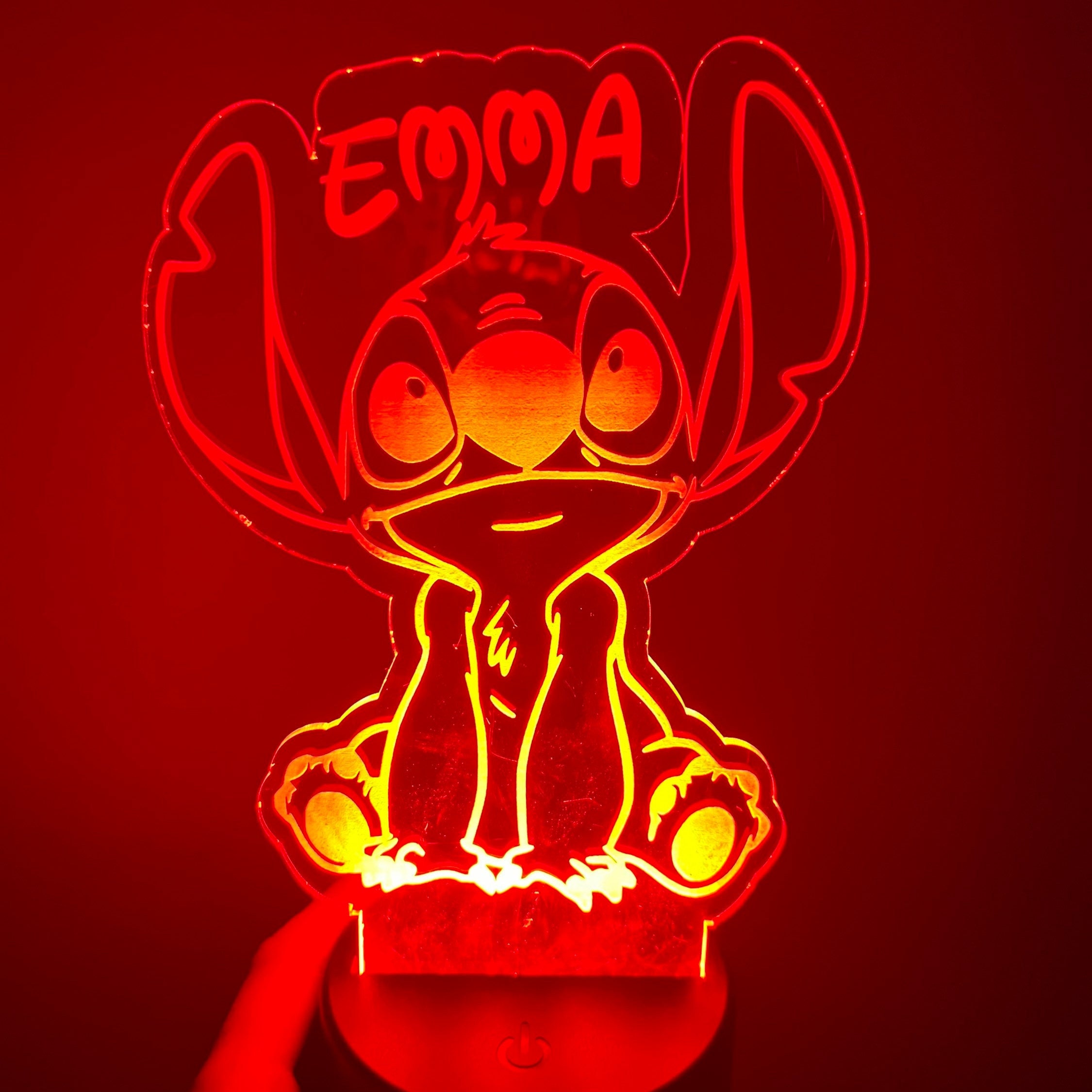 Lilo & Stich  Stitch & Scrump Table Lamp - Custom Fan Art