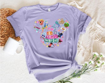 Small world Grey Tshirt, Disneys It's a Small World Shirt, Small World After All Disney Shirt, Disneyland Sweatshirt, Rides, Fantasyland
