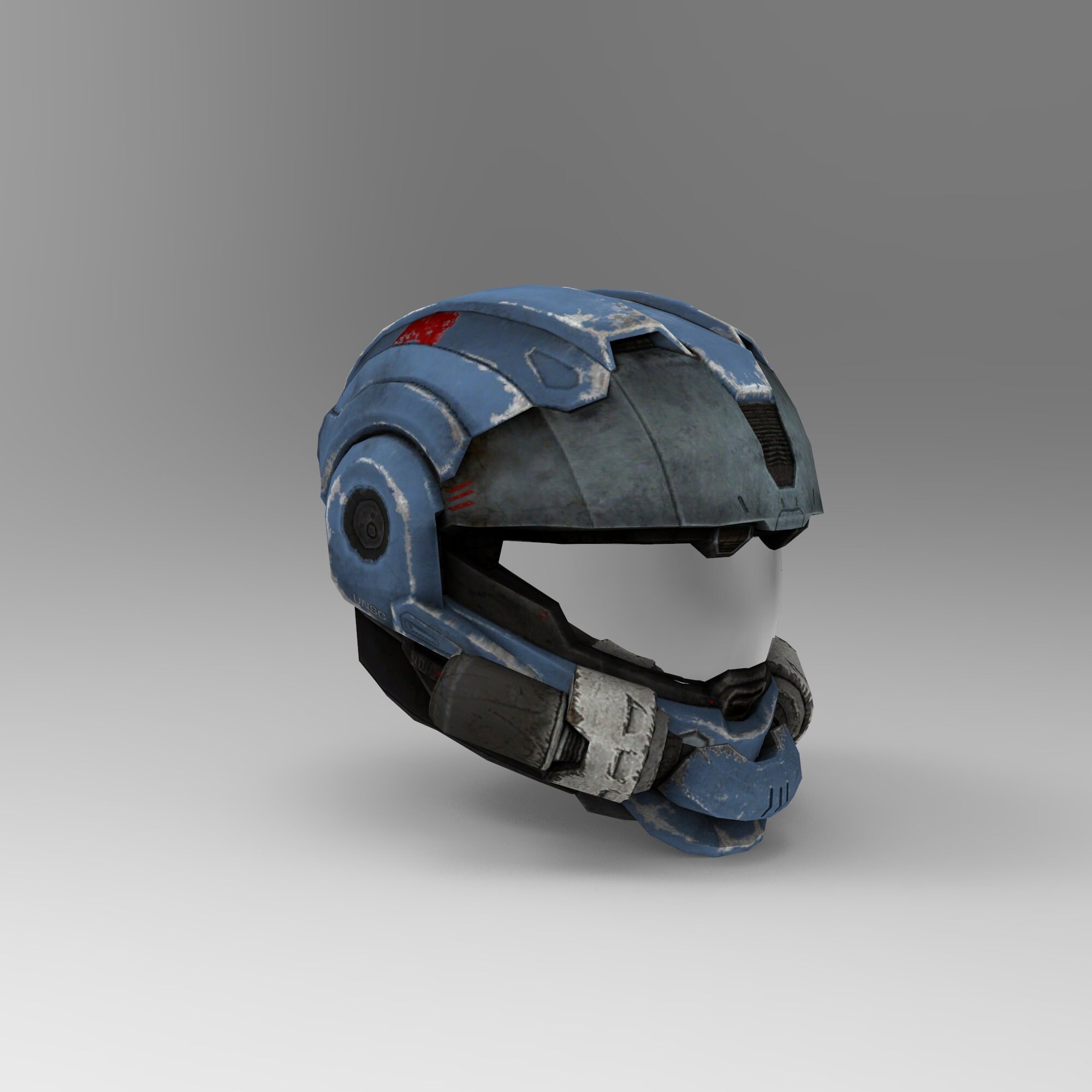 CQC Halo Reach Spartan Helmet Wearable Template for Paper and Etsy