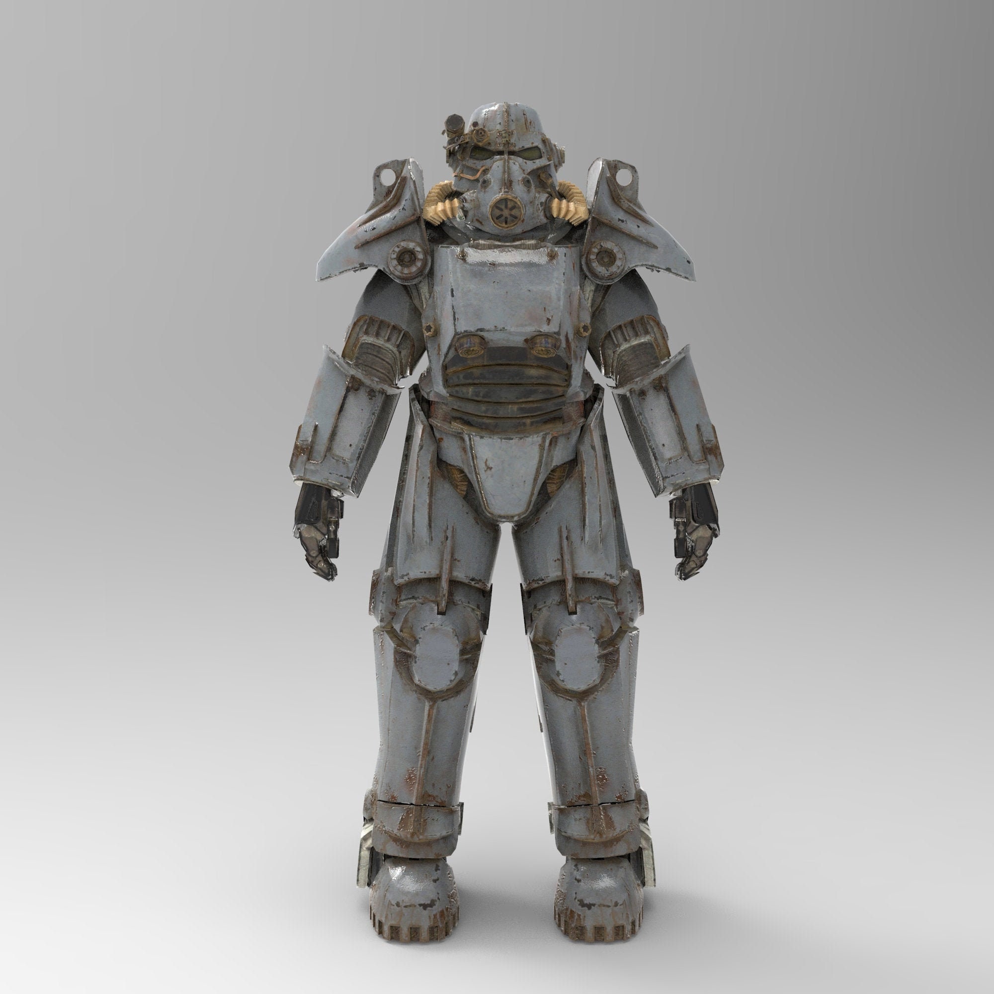 Fallout F76 T 45 Wearable Power Armor Templates For Eva Foam Etsy Canada