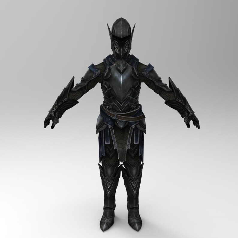 Ebony Skyrim Wearable Armor for EVA Foam Etsy