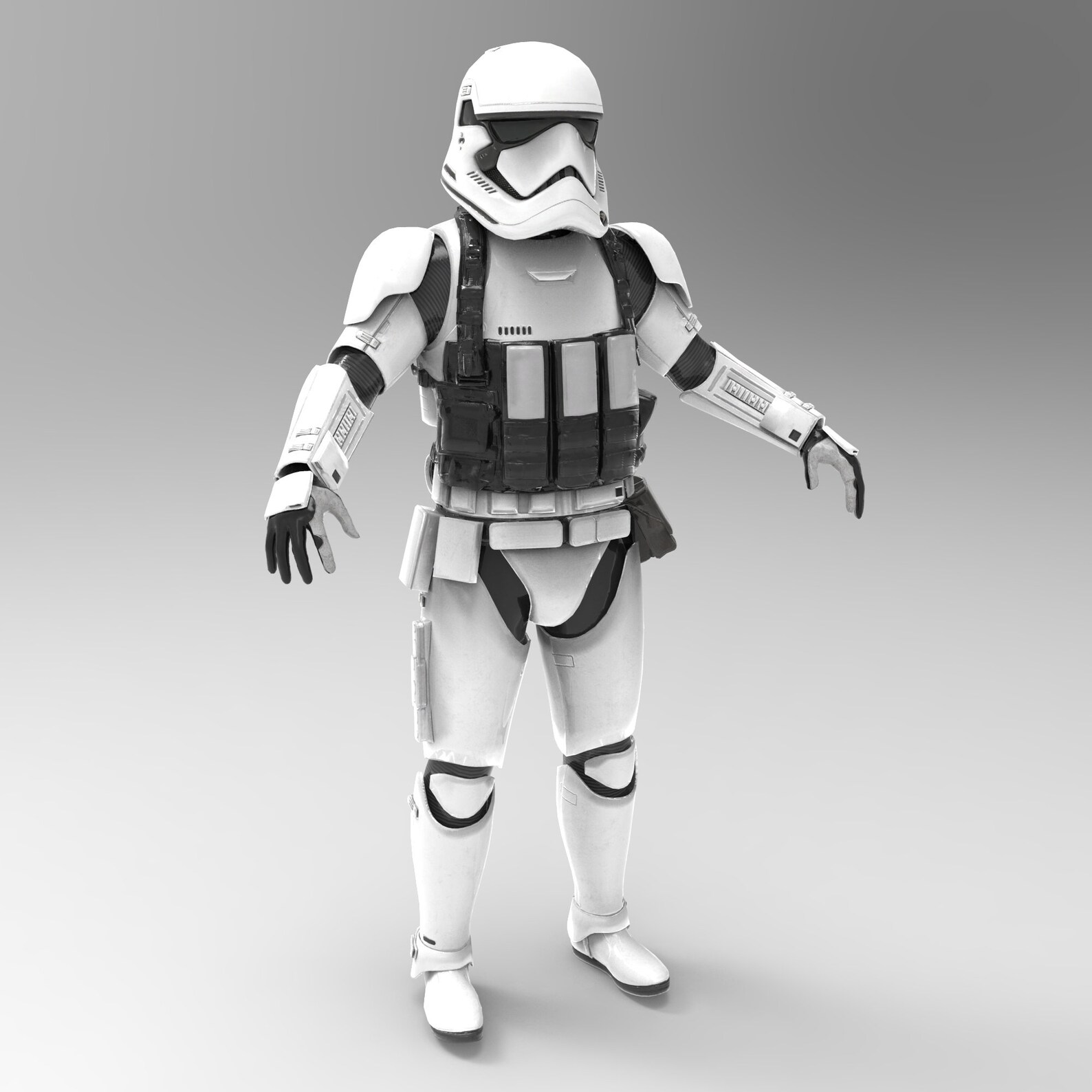 first order stormtrooper foam template