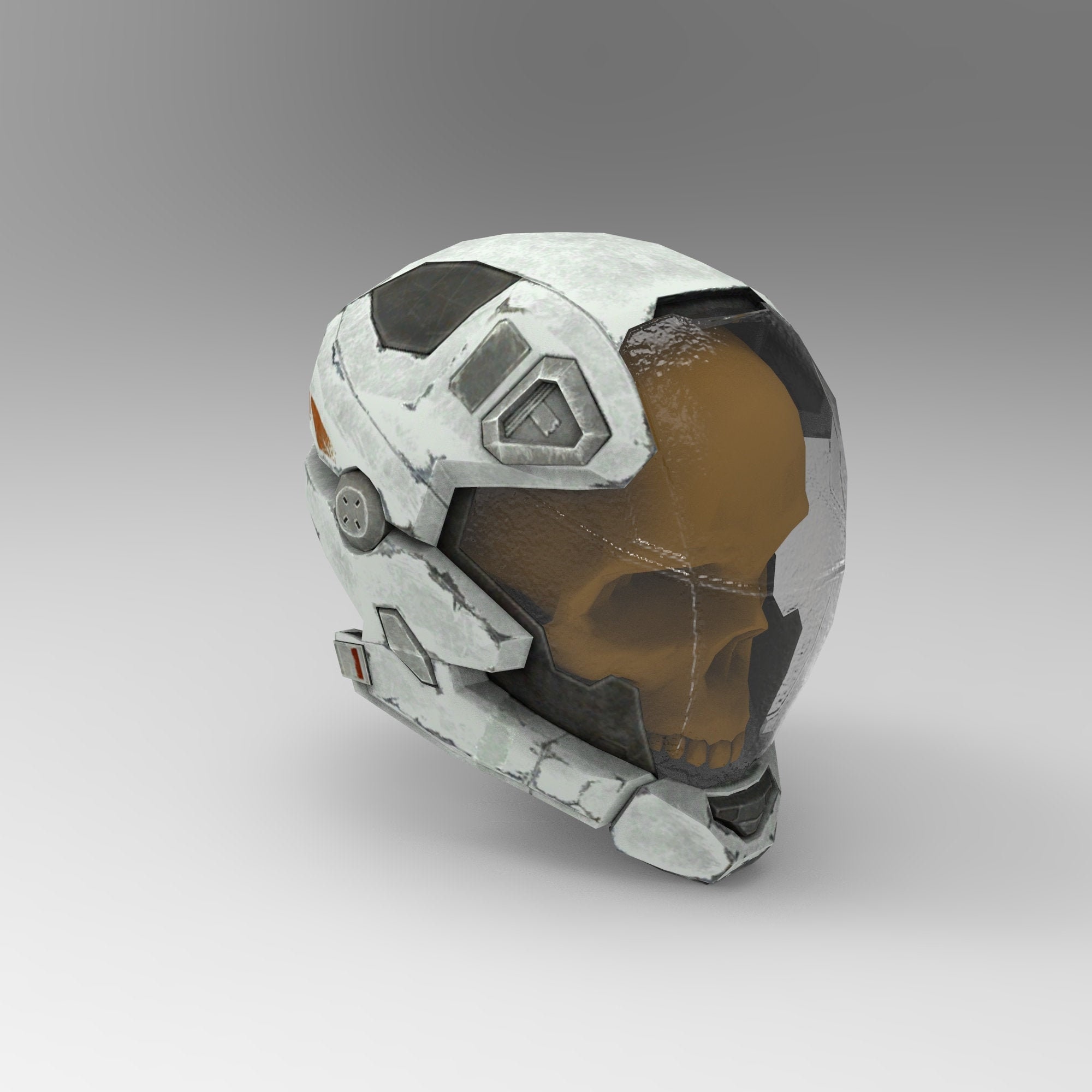 Visual Arts EVA Halo Reach Spartan Helmet Wearable Template for Paper ...