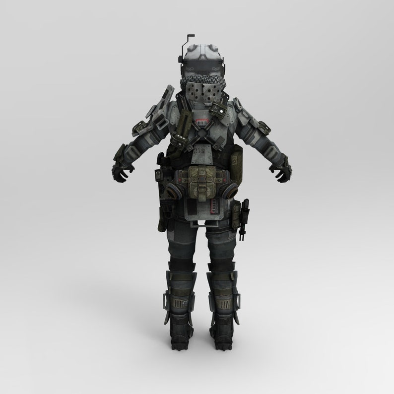 Titanfall IMC Battle Rifle Pilot Wearable Armor Template for - Etsy UK