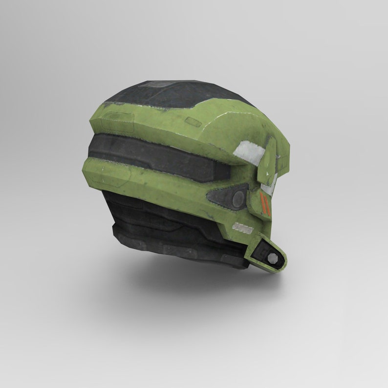 EOD Halo Reach Spartan Helmet Wearable Template for Paper and Etsy