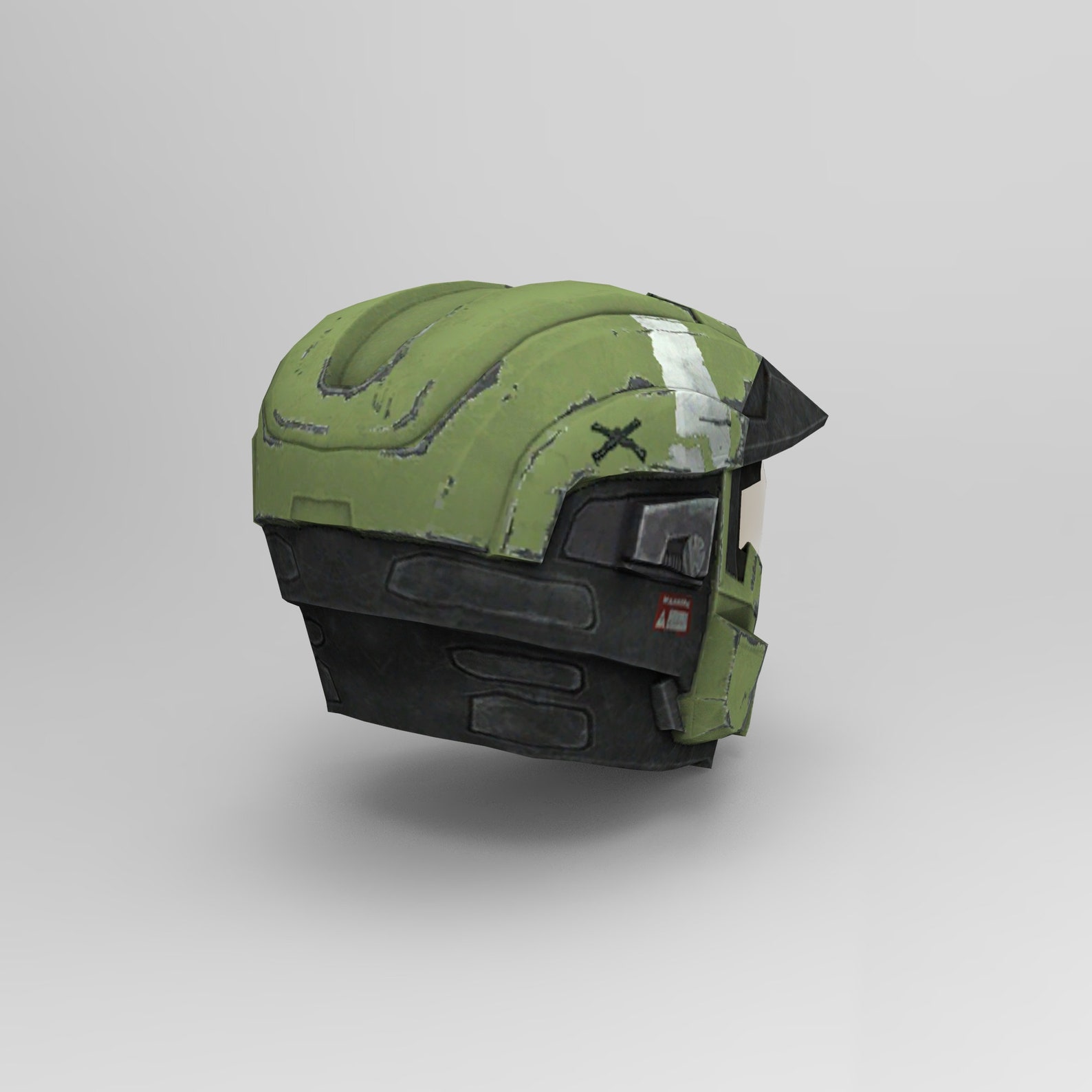 Mjolnir Mark 5 Halo Reach Spartan Helmet Wearable Template for | Etsy