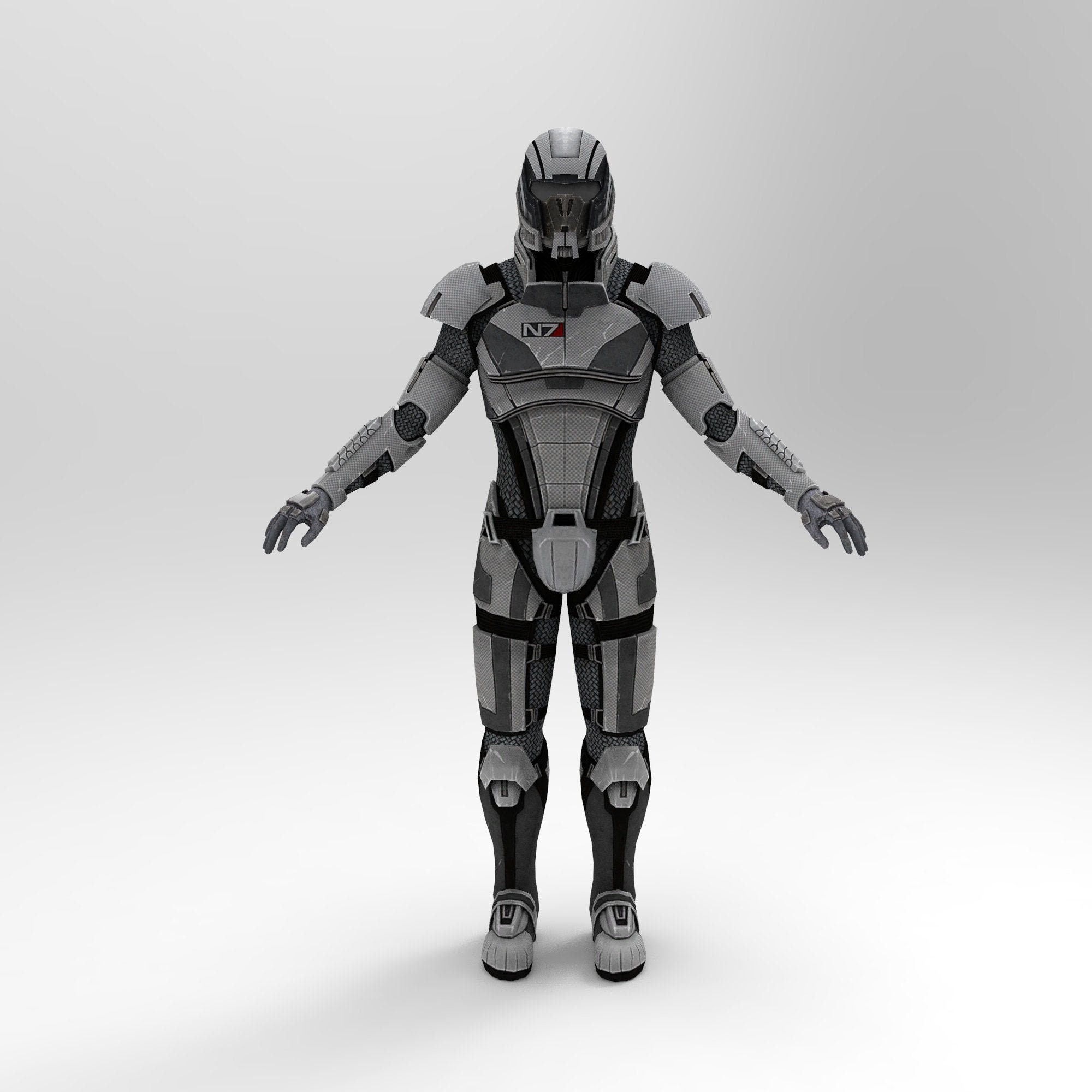Commander Shepard N7 Mass Effect Wearable Armor for EVA Foam Etsy
