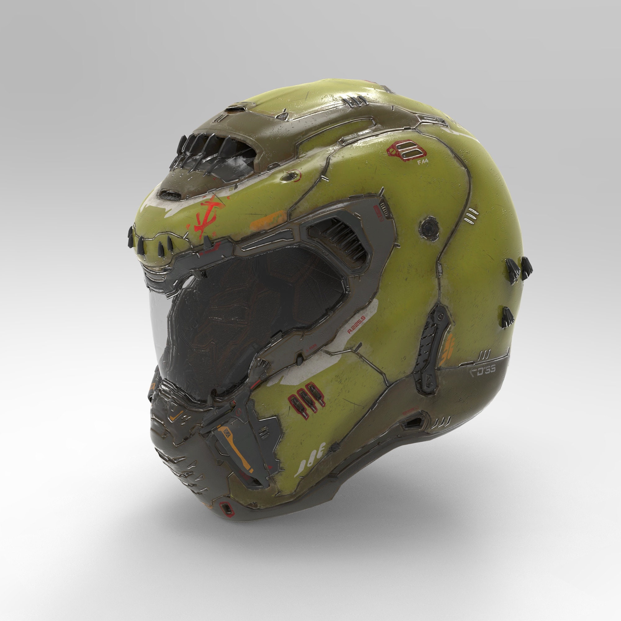 Doom Eternal Wearable Helmet Template for EVA Foam | Etsy