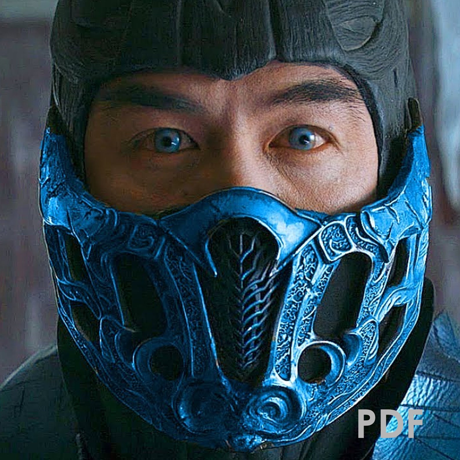 Subzero Mortal Combat Wearable Mask Template for EVA Foam PDF Etsy Australia
