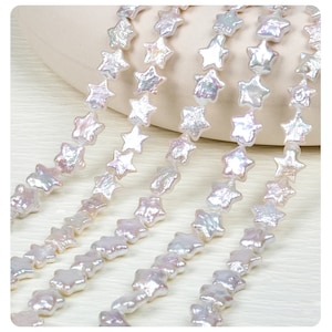 11-12mm Freshwater Star Pearl Beads,DIY Baroque Pearl for Necklace Bracelet Jewelry,Fresh Water Pentagram Pearl Strand,Gifts for Wedding