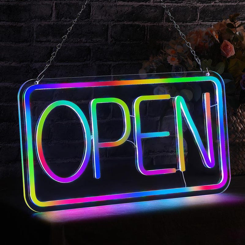 Lighted Open Sign - Etsy