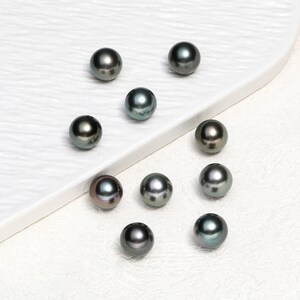 12-13mm Rare Round Color Tahitian Pearl Beads,Genuine Natural Tahitian Loose Pearls for Wedding Necklace Jewelry Making(no hole,1 pcs)