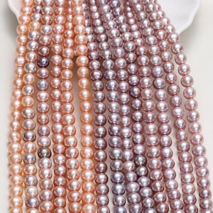 Contas de pérolas de água doce de 9-10 mm, pérolas soltas redondas de 9 mm e 10 mm, colar faça você mesmo, pulseira, joias, presentes de casamento de Natal