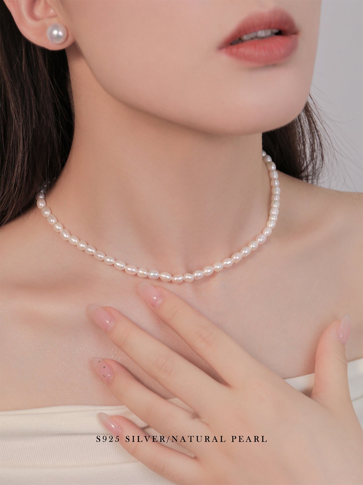 Collar Colgante De Perlas Grandes De Tahití, Perla De Agua Dulce