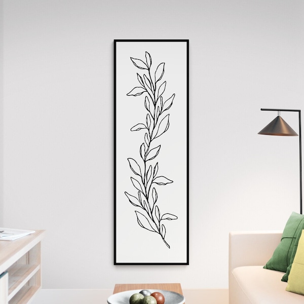 Vertical Black Wall Decor Etsy