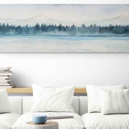 Horizontal Oversize Long Narrow Canvas Wall Art Prints Farm Etsy