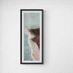Coastal Beach Afdrukbare Wall Art Digital Instant Download Art Print 12x36 Hoge Lange Smalle Verticale Downloadable Moderne Slaapkamer Home Decor
