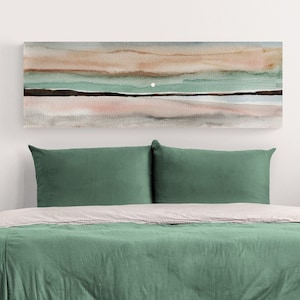 Long Narrow Horizontal Landscape Extra Large Canvas Wall Art, Bedroom Over the Bed Wall Decor, Above the Couch Prints Living Room Panoramic