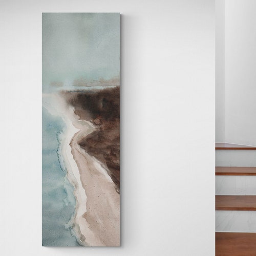 Long Narrow Wall Art Horizontal Extra Large Abstract Decor Etsy Canada