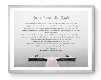 Gone From My Sight Poem Printable - Etsy