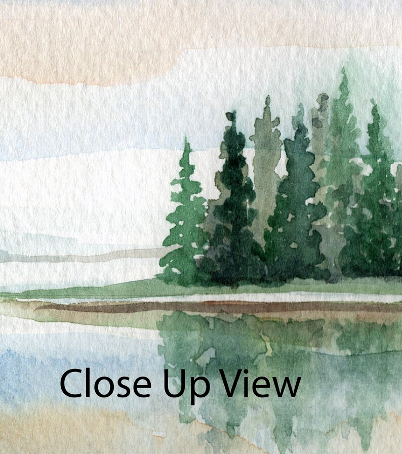 Watercolor Landscape Printable Set of 3 Prints Horizontal - Etsy