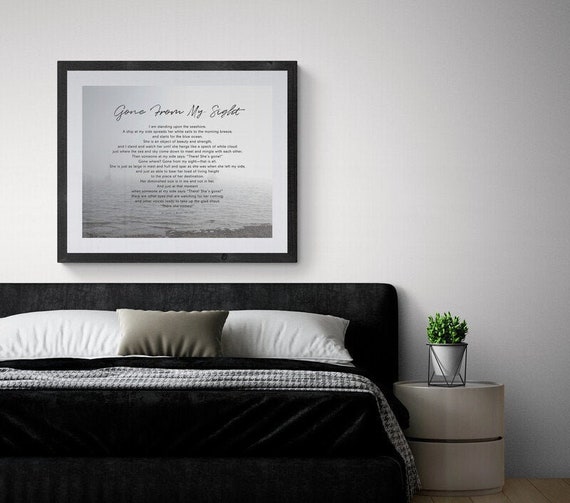 Printable Art Gone From My Sight Luther Beecher Poem Grief - Etsy