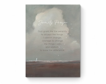 Serenity Prayer God Grant Me the Serenity Christian Home Decor Printable Wall Art Bible Verse Wall Art Digital Download Scripture Wall Art