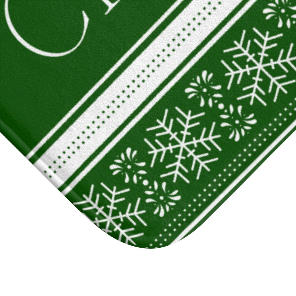 Merry Christmas Bath Mat Bath Mats and Rugs Bathroom Mat Etsy