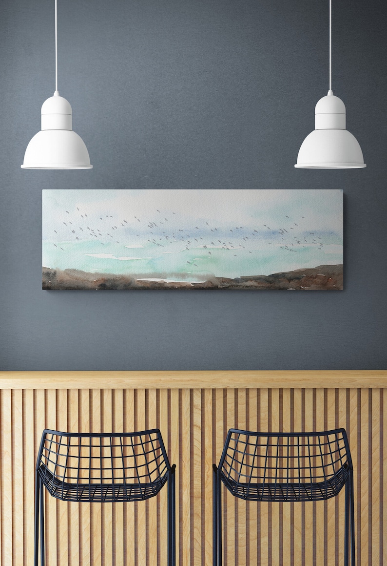 Long Narrow Wide Horizontal Canvas Landscape Wall Art Prints Etsy