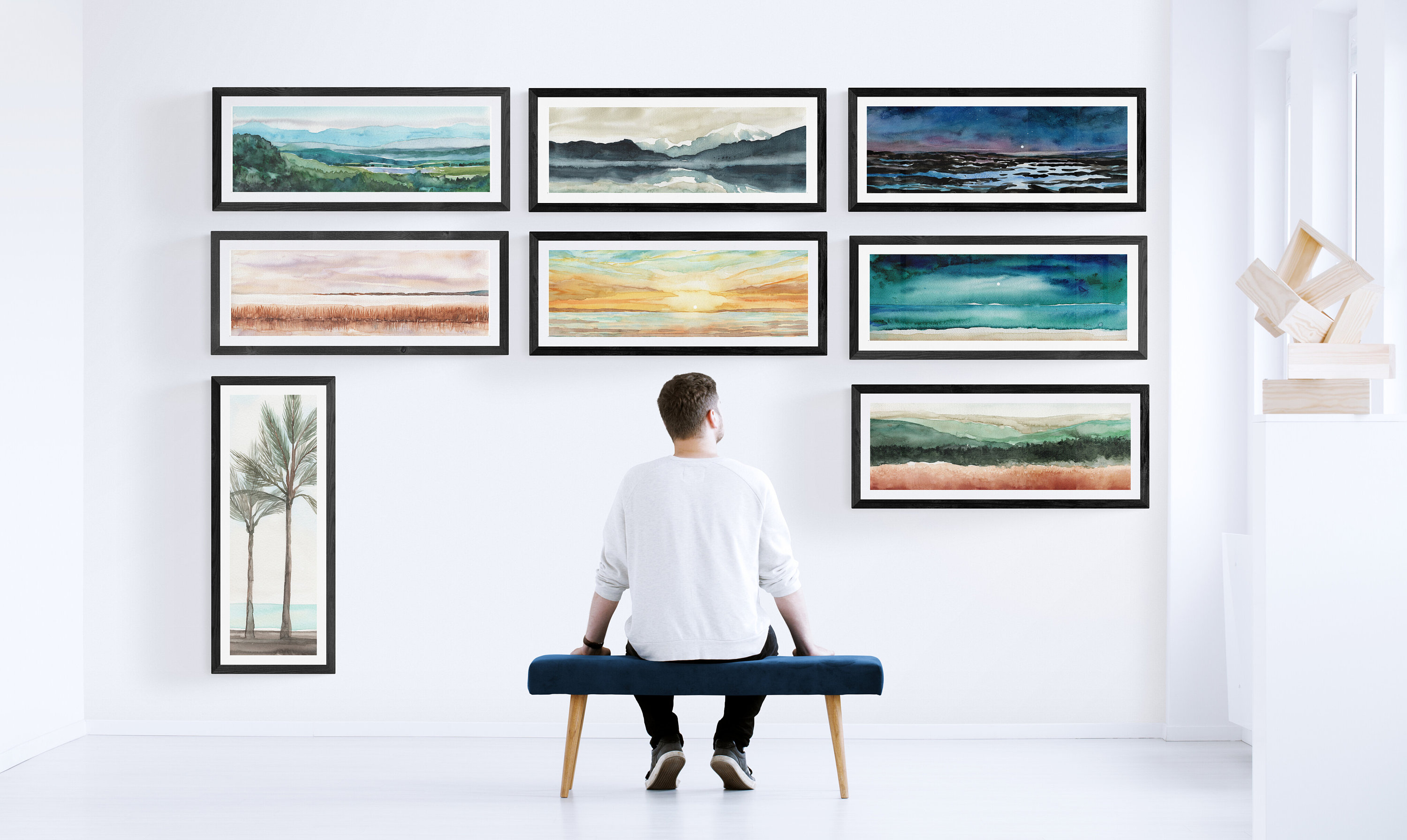 Horizontal Wall Art Digital Printable Mountains Wall Art Etsy Canada