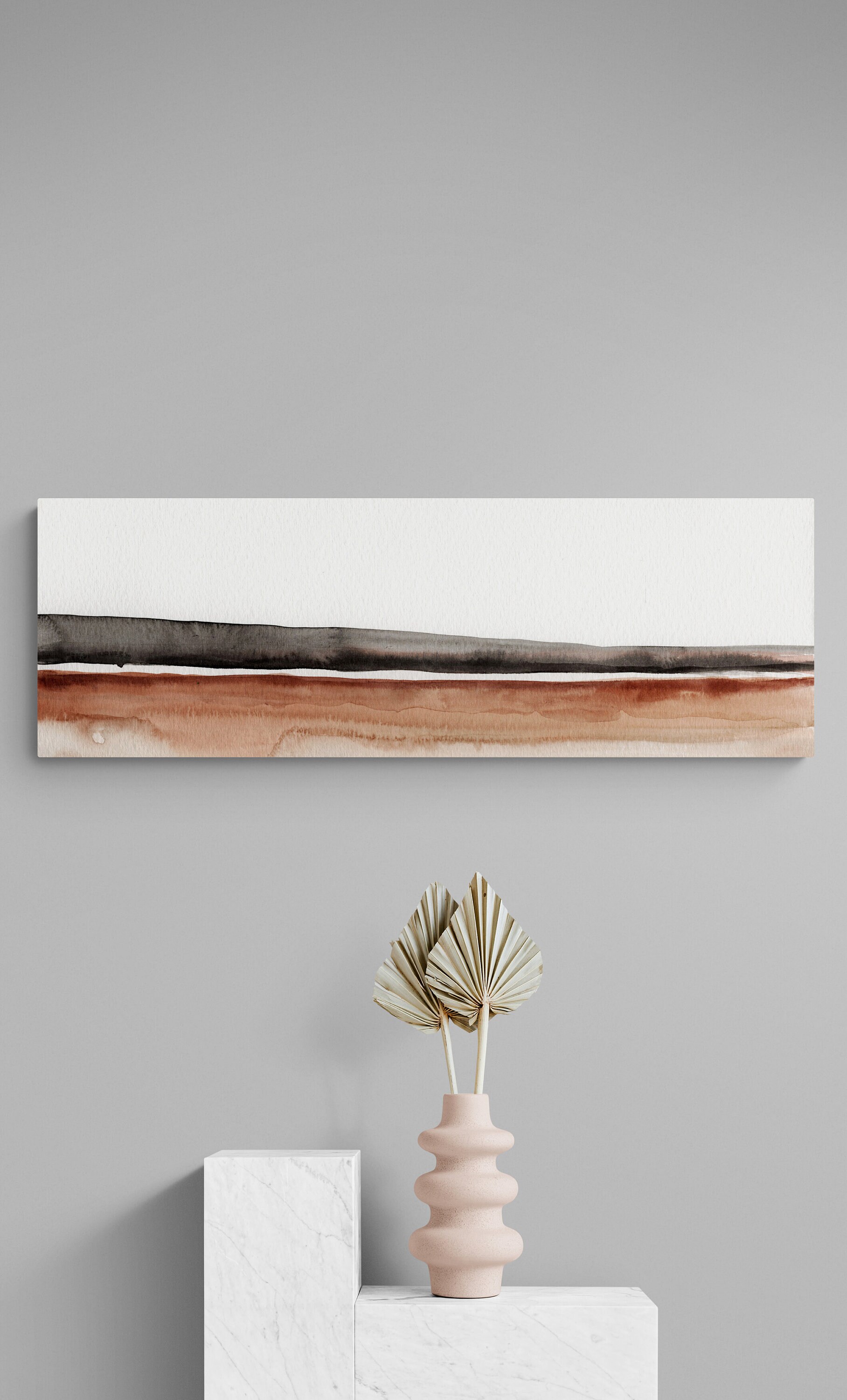 Long Horizontal Wall ARt Over the Bed Wall Decor Canvas Wall Etsy