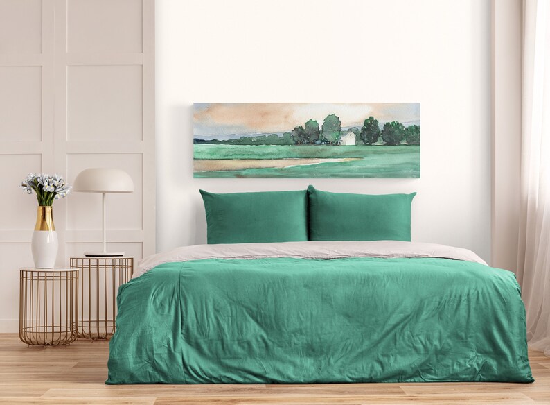 Long Narrow Horizontal Wall Art Extra Large Canvas Print Over Etsy