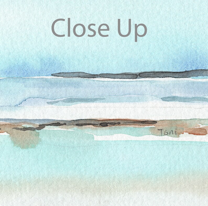 Long Narrow Horizontal Rectangular Wall Art Lake House Decor Etsy