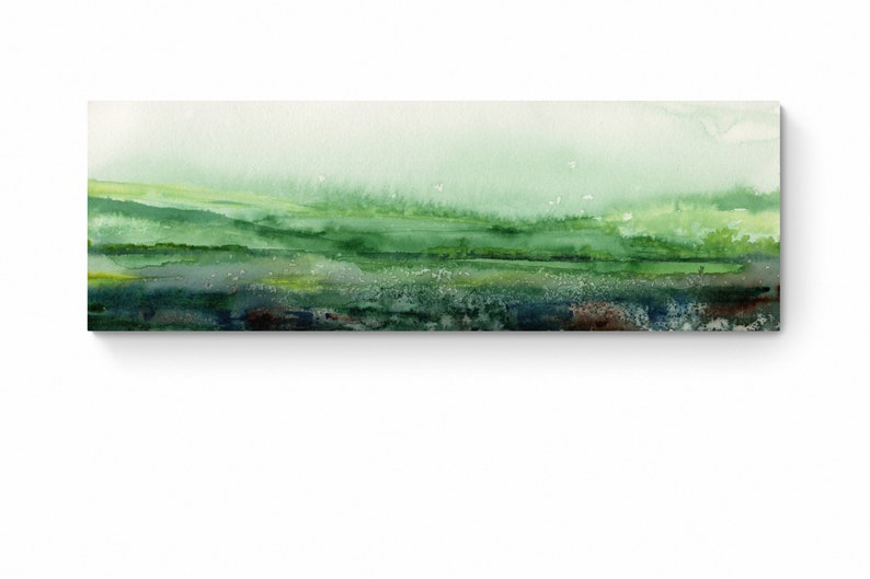 Long Narrow Horizontal Landscape Art Canvas Wall Art Prints Etsy